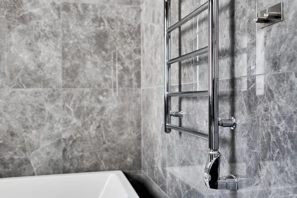 Marble bathroom detailing